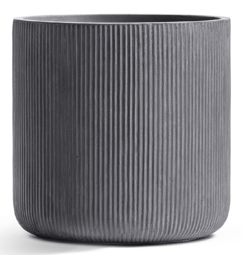 Кашпо Treez Ergo Jet Цилиндр Дымчато-серый бетон в-45, д-45 см