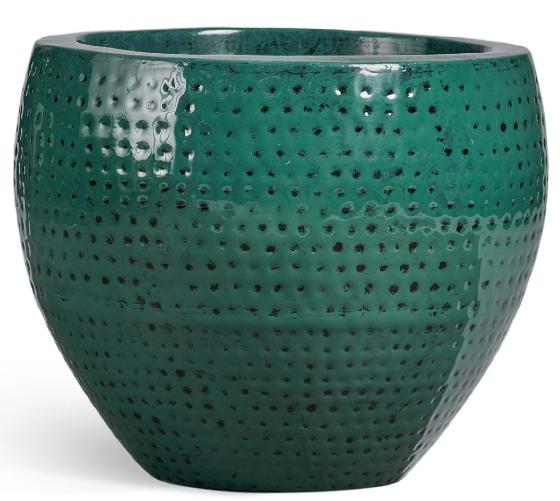 Кашпо TREEZ Effectory - Illo - Чаша Classic - Зелёно-голубой Нефрит (эмаль)