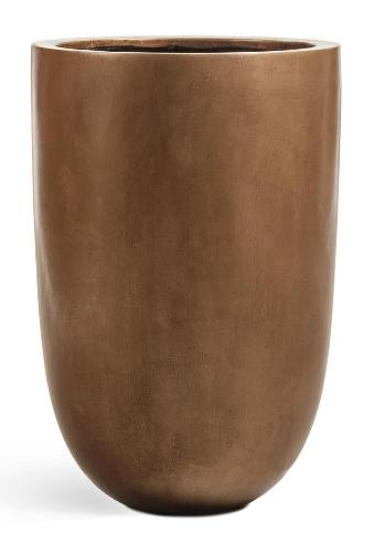 Кашпо серия Метал (Metal) Высокий конус-чаша