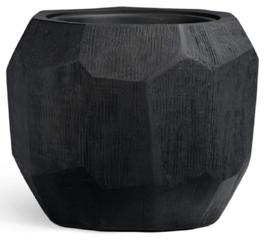 Кашпо TREEZ Effectory - Anthra - Design-многогранник - Антрацит