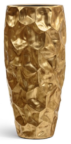 Кашпо TREEZ Effectory Metal Высокий округлый конус Design Сrumple