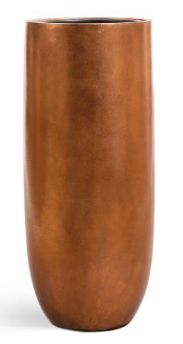 Кашпо серия Метал (Metal) Высокий округлый конус