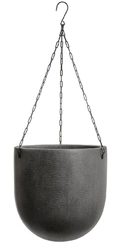 Кашпо TREEZ Effectory Beton Чаша большая подвесная