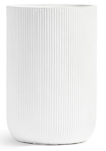 Кашпо Treez Ergo Jet Высокий цилиндр Белый камень в-47, д-30 см