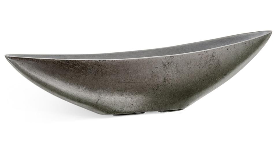 Кашпо TREEZ Effectory Metal Лодка Стальное серебро