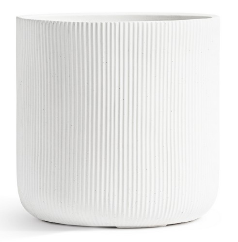 Кашпо Treez Ergo Jet Цилиндр Белый камень в-30, д-30 см