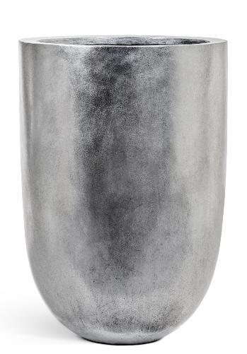 Кашпо серия Метал (Metal) Высокий конус-чаша