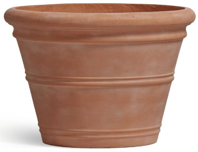 Кашпо TREEZ ERGO - Italica - Классический конус - Терракот д-54, в-38 см