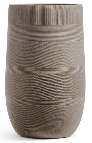 Кашпо TREEZ ERGO Graphics Высокая округлая чаша Капучино в-54 см, д-34 см