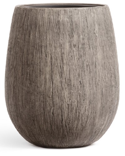 Кашпо TREEZ Effectory Wood Округлая чаша Белёный дуб в-60 см, д-46 см