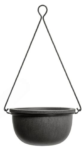 Кашпо TREEZ Effectory Beton Полусфера подвесная