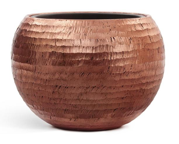 Кашпо серия Метал (Metal) Полусфера чеканка