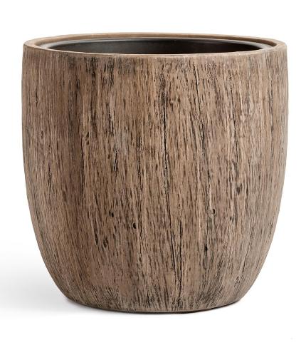 Кашпо серия Вуд (Wood) Округлый конус
