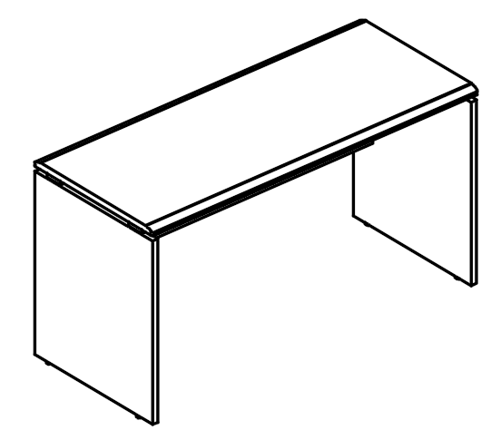 Стол офисный однотумбовый 1200х600х870