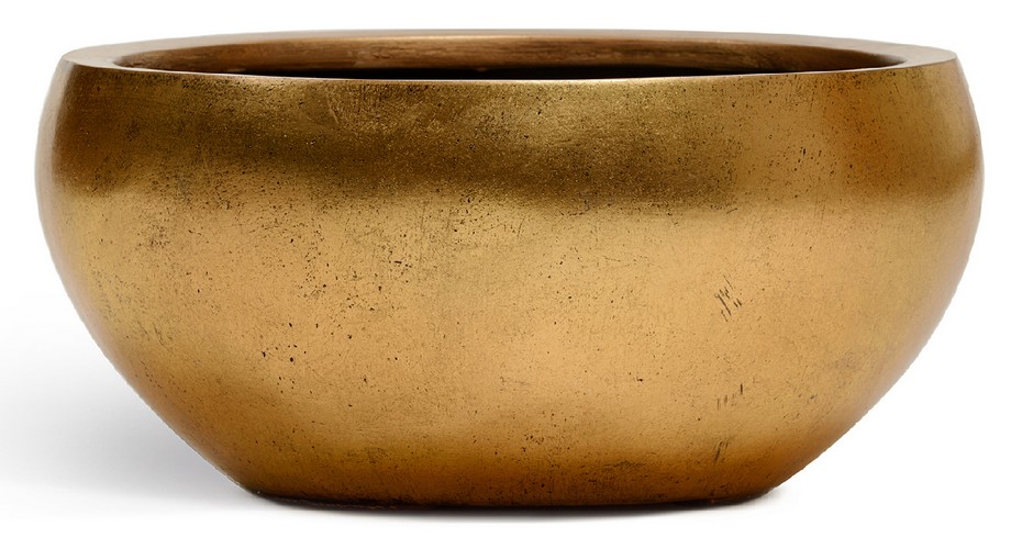 Кашпо TREEZ Effectory Metal Низкая полусфера