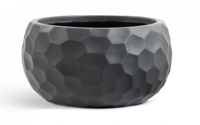 Кашпо серия Комб (Comb) Низкая полусфера