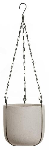 Кашпо TREEZ Effectory Beton Чаша подвесная на цепочках