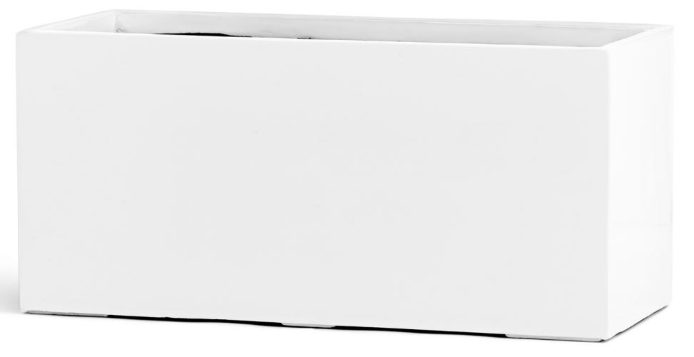 Кашпо серия Gloss - Низкий узкий прямоугольник