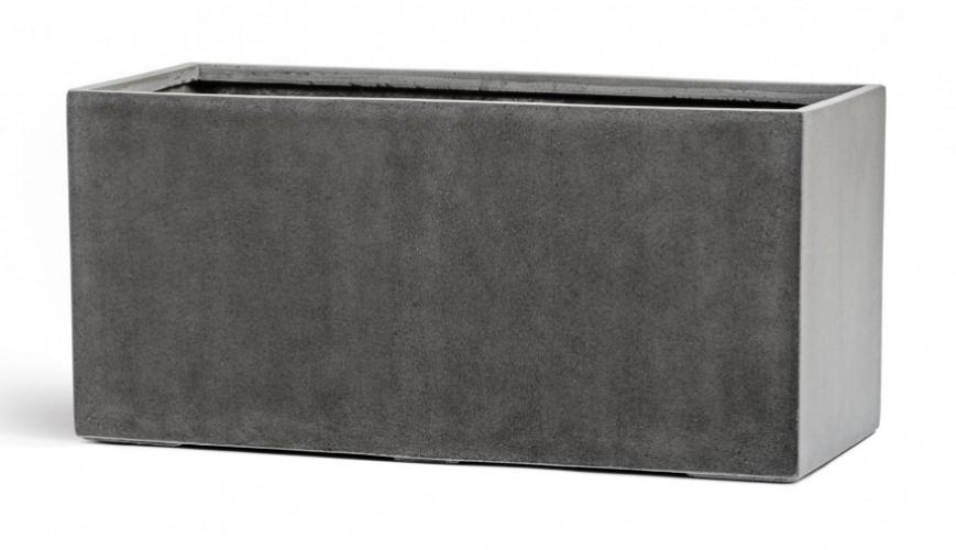 Кашпо серия Beton - Низкий прямоугольник