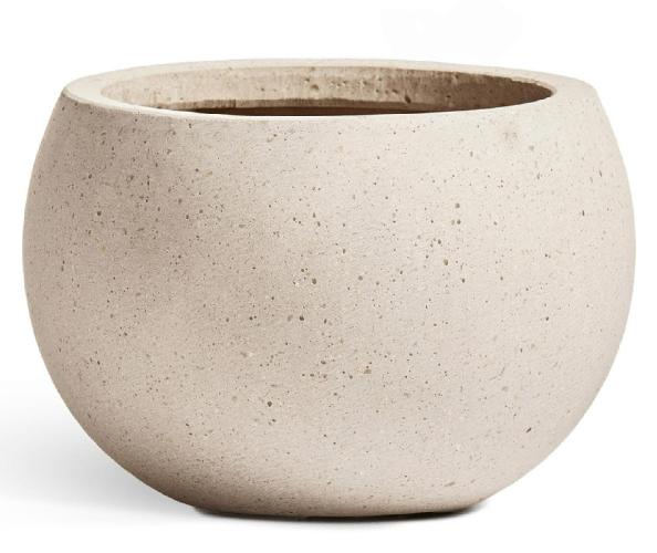 Кашпо TREEZ Effectory - Beton - Полусфера