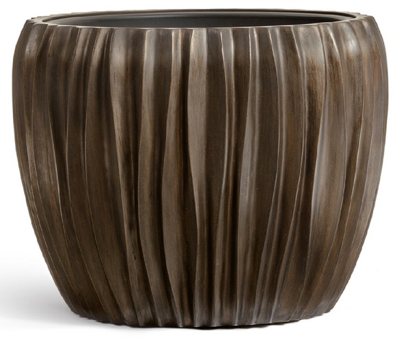 Кашпо TREEZ Effectory Metal Чаша Design Wave