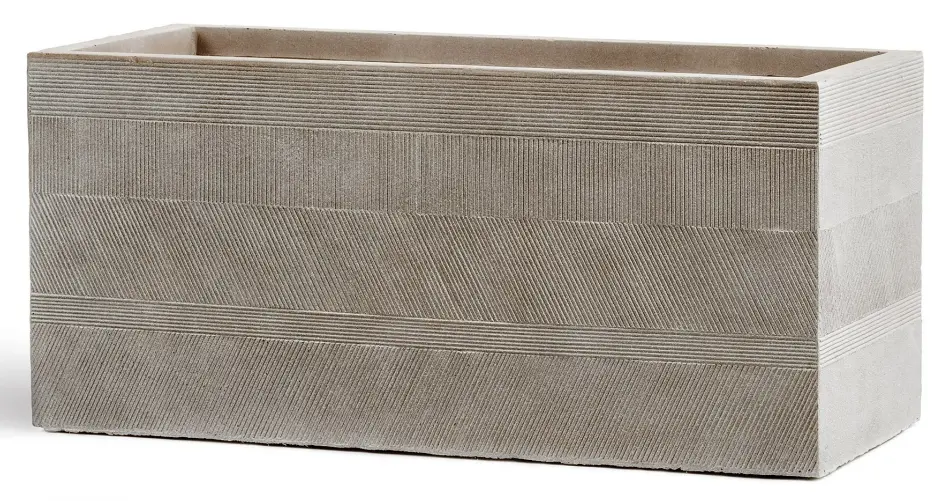 Кашпо серия Графикс (Graphics) - Низкий прямоугольник