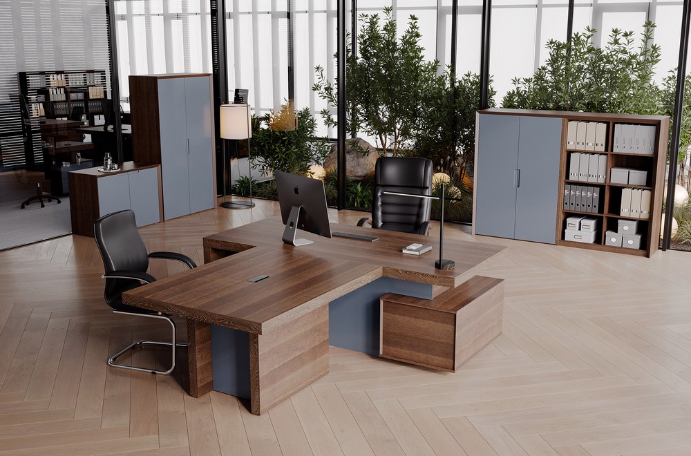 Кабинет Concept: гармония шпона и эмали